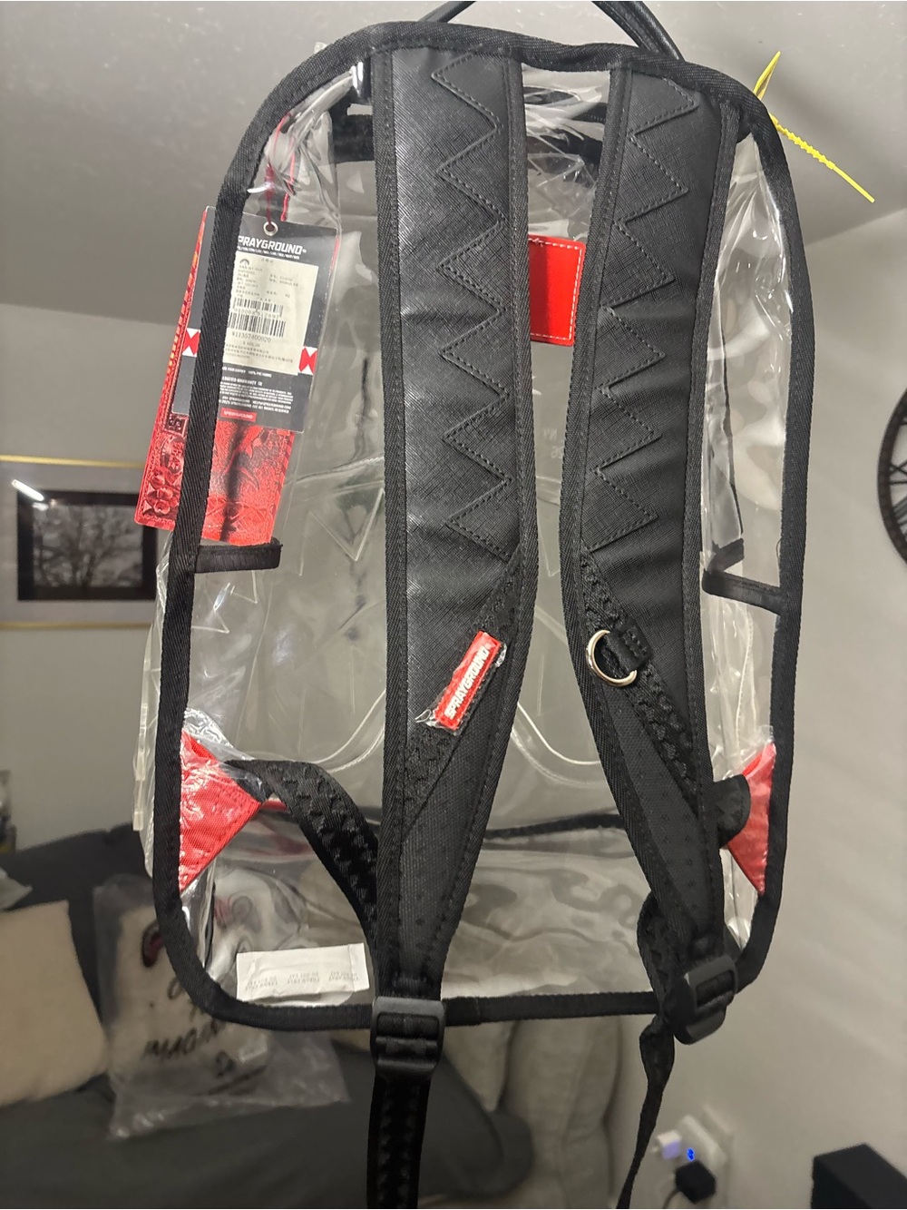 NWT Sprayground Shark Central Clear DLX Backpack - Picture 6 of 11